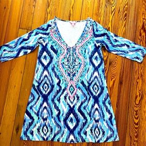 Lilly Pulitzer Ophelia Dress Blush Swish Skipped A Beach Engineered Medium